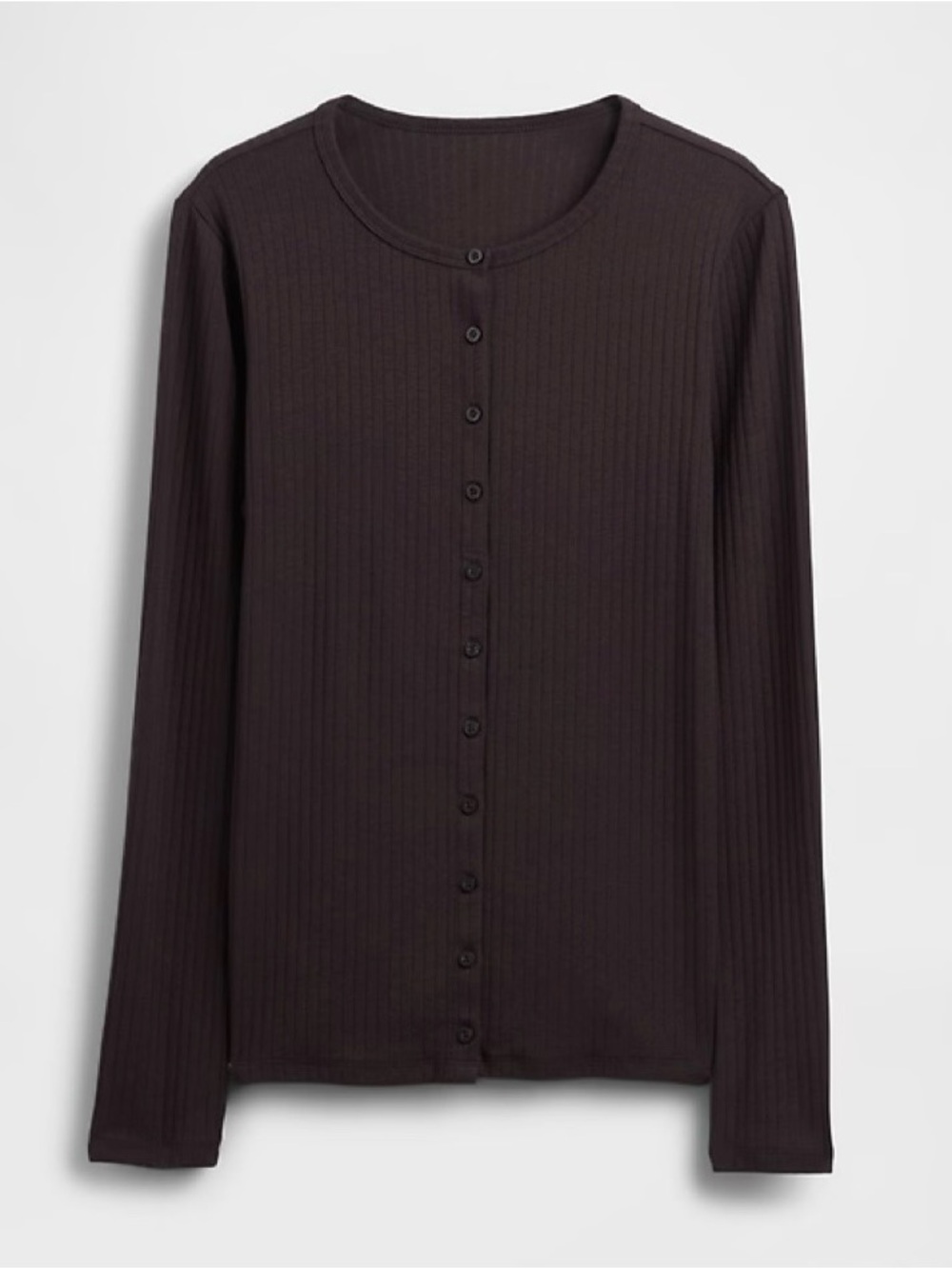 GAP Women’s Modern Wide Rib Cardigan in Terra Brown (Size: S)